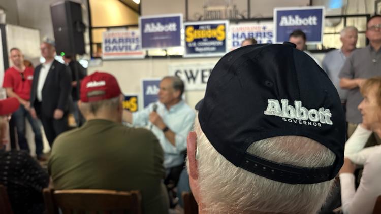 Gov. Greg Abbott rallies supporters in Hutto as Texas governor's race enters final stretch — KVUE (Austin)